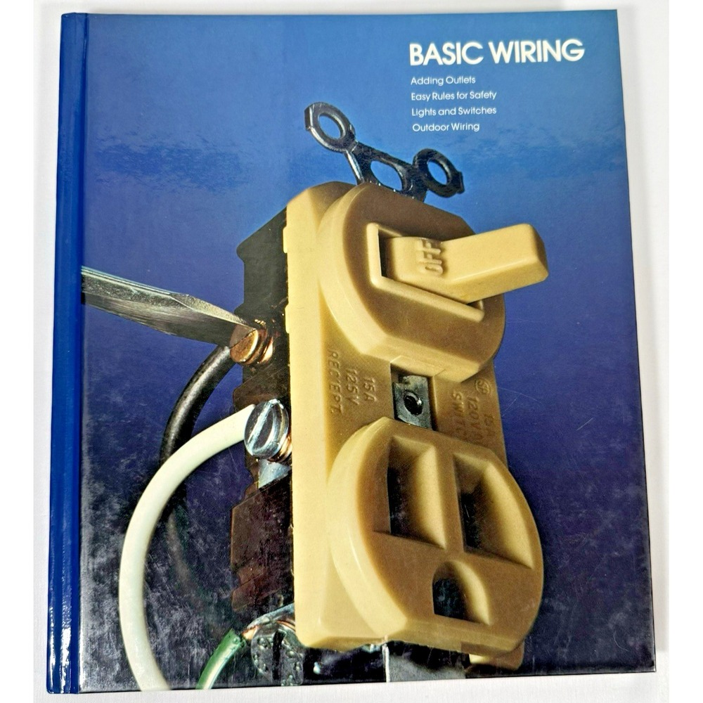 Time-Life Basic Wiring Book Adult Blue Home Repair‎ and Improvement Hardcover